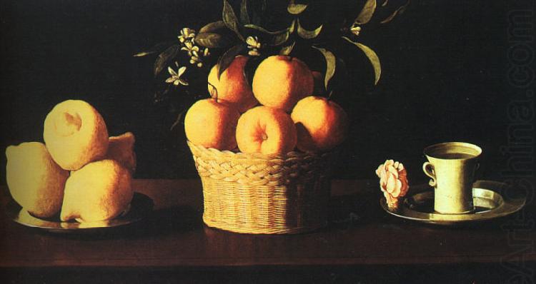 Still Life with Oranges and Lemons, Francisco de Zurbaran